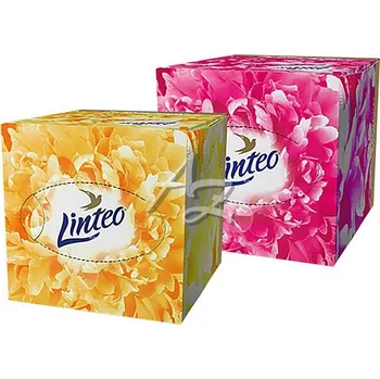 Papírový kapesník kosmetické utěrky vytahovací 3vrstvé/60ks, Linteo Premium