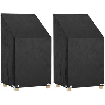 Krycí plachta vidaXL Plachty na zahradní židle 2 ks 8 oček 65 x 65 x 80/120 cm PE [3155386]