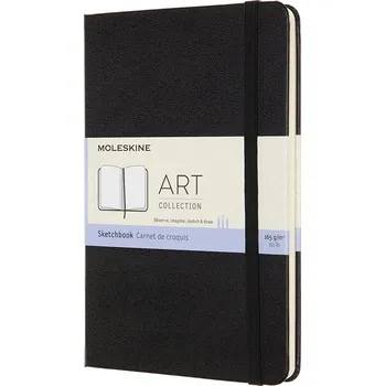 Diář Moleskine, Skicář Moleskine 165 g/m² tvrdá vazba M 88 stran černý - Formadore