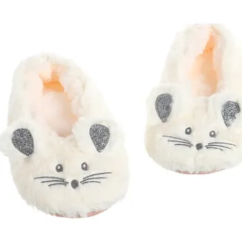 Dámská obuv Roztomilé papuče s kožíškem 35-38 bílá