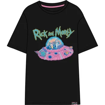 Pánské tričko Rick and Morty - tričko Létající talíř Velikost: L