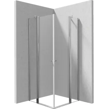 DEANTE/S - Sprchový kout dvojité výklopné 80x80 KTSU042P+KTSU042P KERRIA/0409
