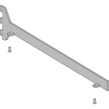 Nábytkové kování VERTIKO držák police pravý 500mm spodní montáž tmavě hnědá (VERTIKO držák police pravý 500mm spodní montáž tmavě hnědá)