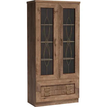 Knihovna Nábytek PEGAS s.r.o. Vitrína Tadeusz T8 Dub Lefkas