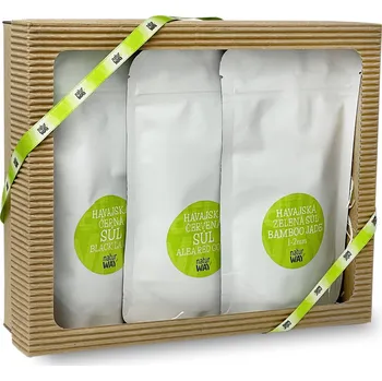Kuchyňská sůl Naturway HAWAII - Dárkové balení havajských solí 3x50g