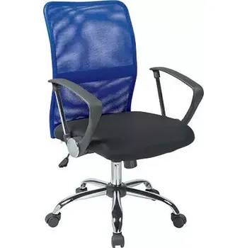 TONY židle kancelářská, opěrák MESH modrá