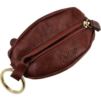 Lagen kožená klíčenka - Hnědá 4284 Brown
