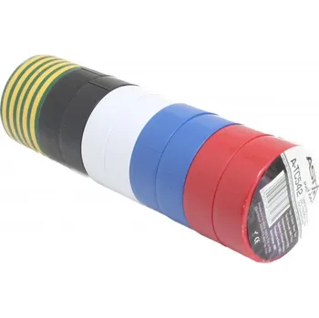 Lepicí páska Izolační pásky, elektrikářské, PVC, 10 ks, 19 mm x 10 m, různé barvy - ASTA