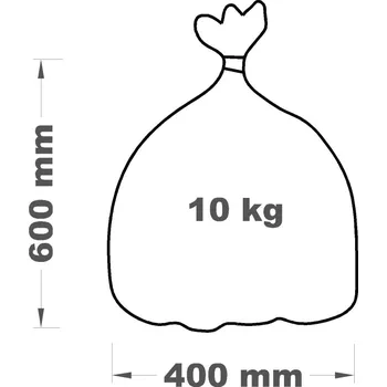 Pytel rašlový oranžový 10 kg