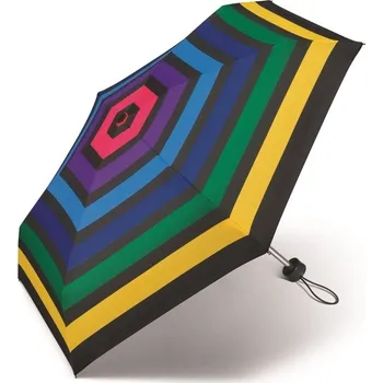 Happy Rain Skládací manuální deštník malý proužky 43382 vicebarevná