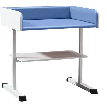 přebalovací pult a komoda PP - 961 pult přebalovací čalouněný s policí blue no.7 - modrá