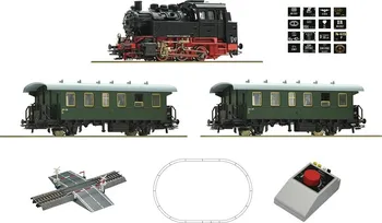 Modelová železnice Roco Line parní lokomotiva řady 80 s osobním vlakem 51161