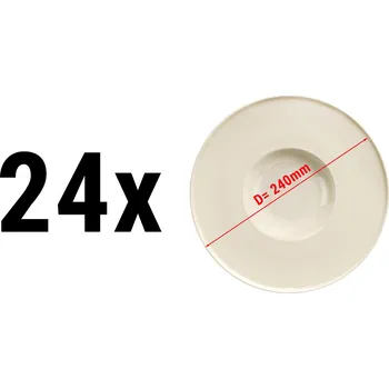 Talíř G.Gastro (24 Kusů) CHEF TASTE OF - Těstovinový talíř - Ø 24 cm