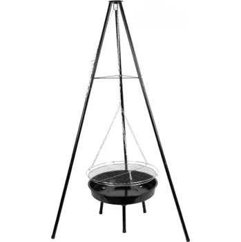 Zahradní gril STREND PRO Gril na dřevěné uhlí Bavarian, BBQ, nastavitelná gril. výška