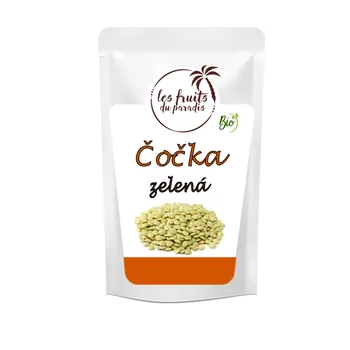 Luštěnina Čočka zelená BIO 1 kg Les Fruits du Paradis