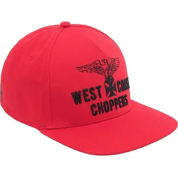 Kšiltovka West Coast Choppers Kšiltovka Eagle Snapback Flatbill červená