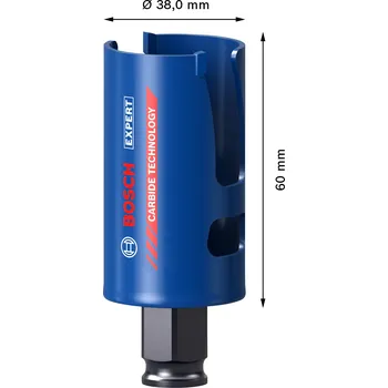 Dílna Děrovka Bosch EXPERT Construction Material Dostupné varianty: Děrovka Bosch EXPERT Construction Material 38 mm