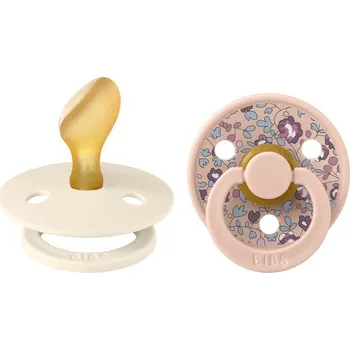 Bibs anatomické dudlíky kaučuk Colour 2 ks - 6-18 měsíců Liberty Ivory-blush