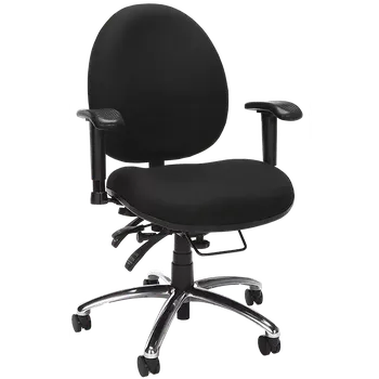 OLYMP židle kancelářská, kříž ALU, do 180 kg, látka černá