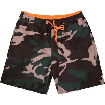 Pánské plavky FANNIFEN Maskovací pánské koupací šortky J20520 Barva: Oranžová, Velikost: XL