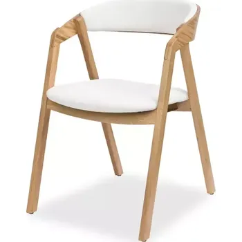 Jídelní židle GURU DUB ČALOUNĚNÝ SEDÁK A OPĚRKA