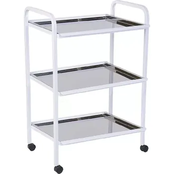 Servírovací stolek OV - 32 vozík 3-policový, 900x620x470 mm, lak/nerez