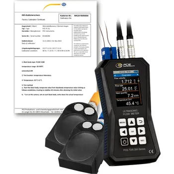 Průtokoměr Průtokoměr PCE-TDS 200+L, se 2 snímači, jmenovitá šířka DN 300-6000, certifikát ISO