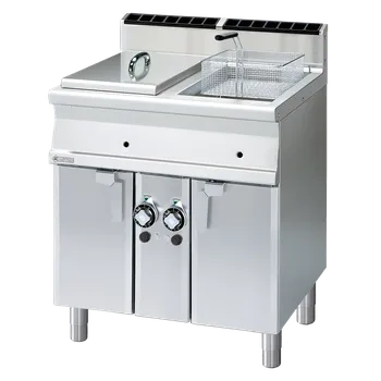 fritéza Fritéza plynová dvojitá 0,75 kW/l, 18+18 l s podestavbou | RM - F2/18-78G
