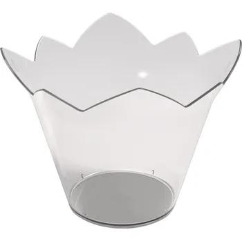 Jednorázové nádobí Gold Plast Finger food kelímek Waterlily Ø 70 mm 70 ml (25 ks) Barva ubrousku: Transparentní