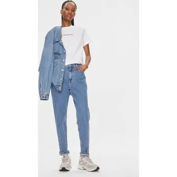 Dámské džíny Calvin Klein Jeans Jeansy J20J221588 Modrá Mom Fit 27