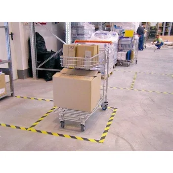 Bezpečnostní páska, samolepící, žluto-černá, 50 mm x 33 m, 3M