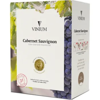 Víno Cabernet Sauvignon 3l box - Vinium Velké Pavlovice