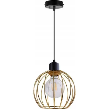 Závěsné svítidlo Toronto, 1x zlaté drátěné stínítko, (výběr ze 2 barev konstrukce)