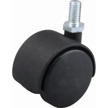 StrongCastors kolečko 40mm čep M8x15mm černá (StrongCastors kolečko 40mm čep M8x15mm černá)