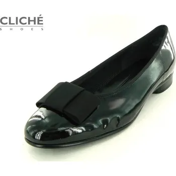 Dámské baleríny Nadměrné lakované černé baleríny, Gabor, 05.100.97 43