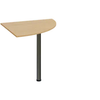 Stolová podnož ES 18 - 8 deska spojovací, kovová podnož chrom, síla desky 18 mm, široká 800 mm, javor horský