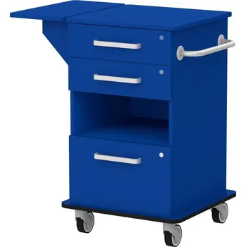 VIZITA 02 N mobilní vozík vizitový, korpus královská modř, čílka královská modř