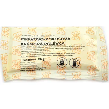 Instantní krémová mrkvovo-kokosová polévka se zázvorem Natural Jihlava 20 g