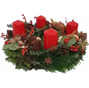 Věnec Květiny Expres Adventní věnec staročeský šiškový