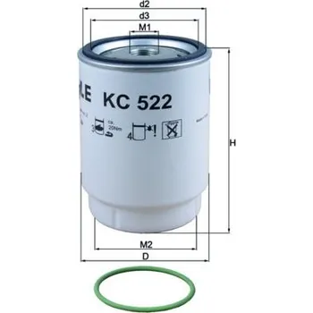 Palivový filtr Palivový filtr MAHLE KC 522D