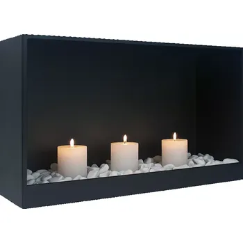 Biokrb BIO FLAME Dekorativní krb na svíčky Cube 700 černý