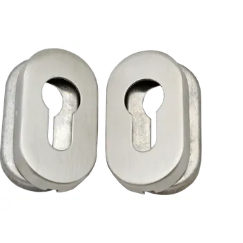 Dveřní kování NEREZOVÝ štítek zámkový (Štítek zámkový na cilindrickou vložku)