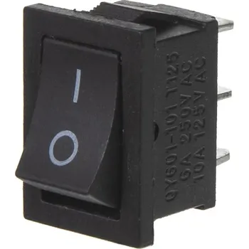 Přepínač kolébkový hranatý 6A