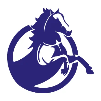 Samolepící dekorace Kůň 105 pravá ve skoku (22 - střední modrá) SAMOLEPKA NA AUTO, NÁLEPKA, FÓLIE, POLEP, TUNING, VLASTNÍ TEXT, TISK, AUTOSAMOLEPKY.cz, POLEPY, OBRÁZEK, LOGO, 3D STICKERS