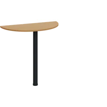 Stolová podnož EJD 2 - 81 přístavba jednací, kovová podnož černá, síla desky 25 mm, široká 800 mm, buk Royal