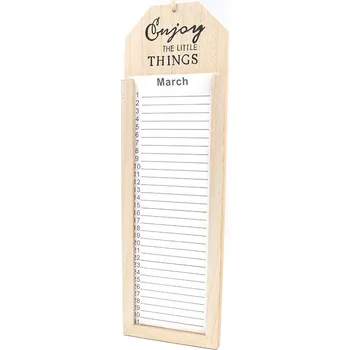 Obraz Nekupto Home Decor Dřevěná dekorace tabulka s blokem 38 x 12 cm