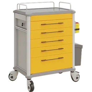 OVM - 25 vozík zdravotnický 5-zásuvkový, žlutá