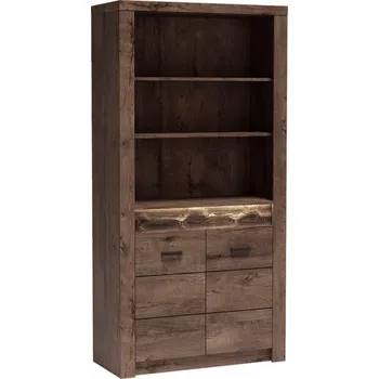 Obývací stěna Casarredo Regál INDIANAPOLIS I-5 jasan tmavý