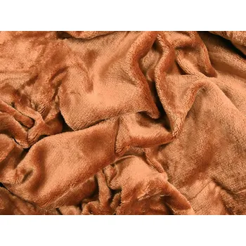 Prostěradlo XPOSE® Mikroplyšové prostěradlo Exclusive - terakotové 200x220 cm, Mikroplyš + Prodloužená možnost vrácení zboží do 50 dnů