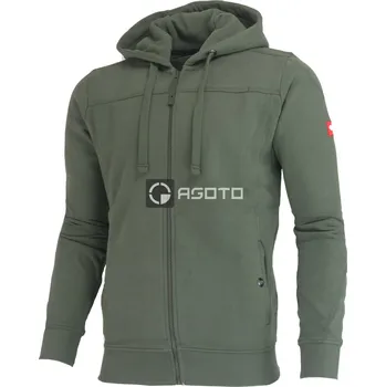 Pánská mikina Engelbert Strauss e.s. Roughtough olivová pánská mikina s kapucí 100% Ba XL